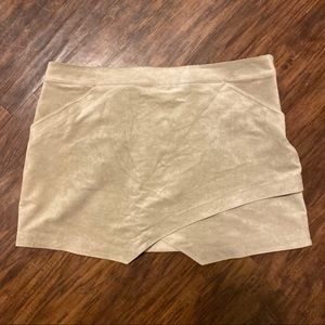 BCBG Suede Skirt with Pockets